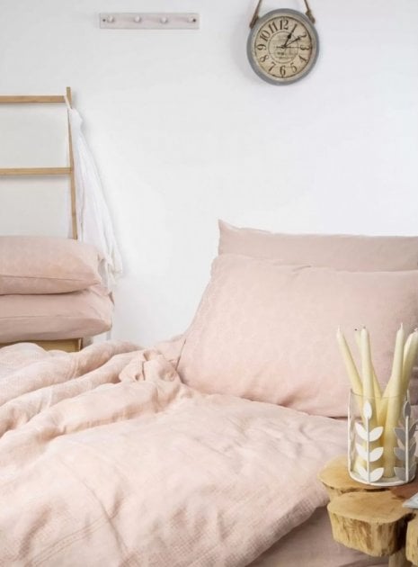Комплект постельного белья Irya Cole, евростандарт, светло-розовый (svt-2000022265966) - фото 2