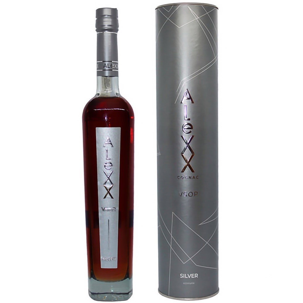 Коньяк Украины ALeXX Silver VS, 40%, 0,5 л, в подарочной упаковке (64225) - фото 1