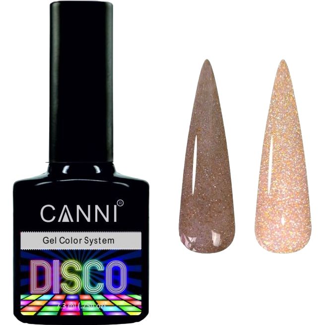 Світловідбиваючий гель-лак Canni Disco 3D flash №547 латте 7.3 мл - фото 1