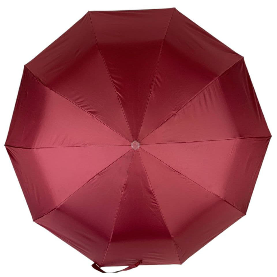 Женский складной зонтик полуавтомат Bellissima 100 см бордовый - фото 3