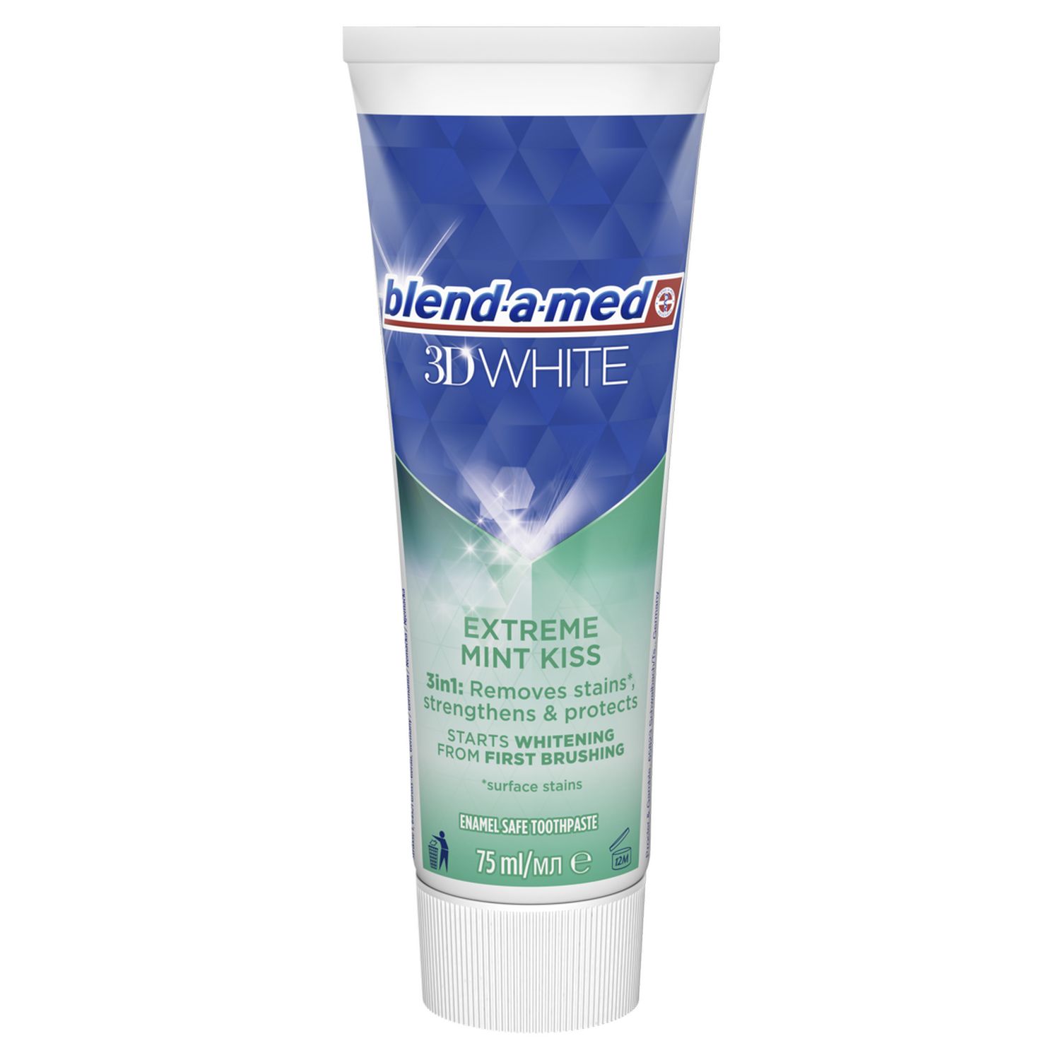 Зубная паста Blend-a-med 3D White Экстремальный мятный поцелуй 75 мл - фото 3