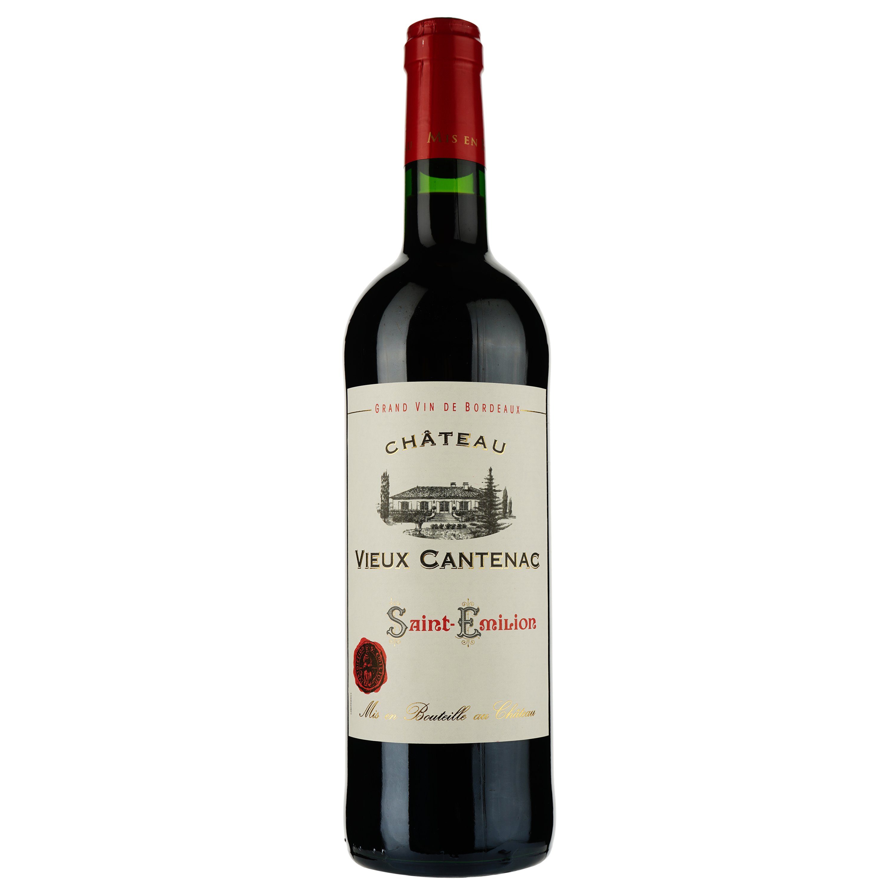 Вино Chateau Vieux Cantenac AOP Saint-Emilion 2020 червоне сухе 0.75 л - фото 1