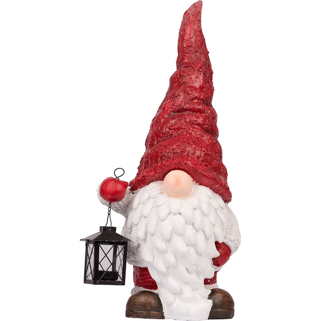 Новорічна декоративна фігура Novogod'ko Дід Мороз в ковпаку з ліхтариком 54 см (974208) - фото 1