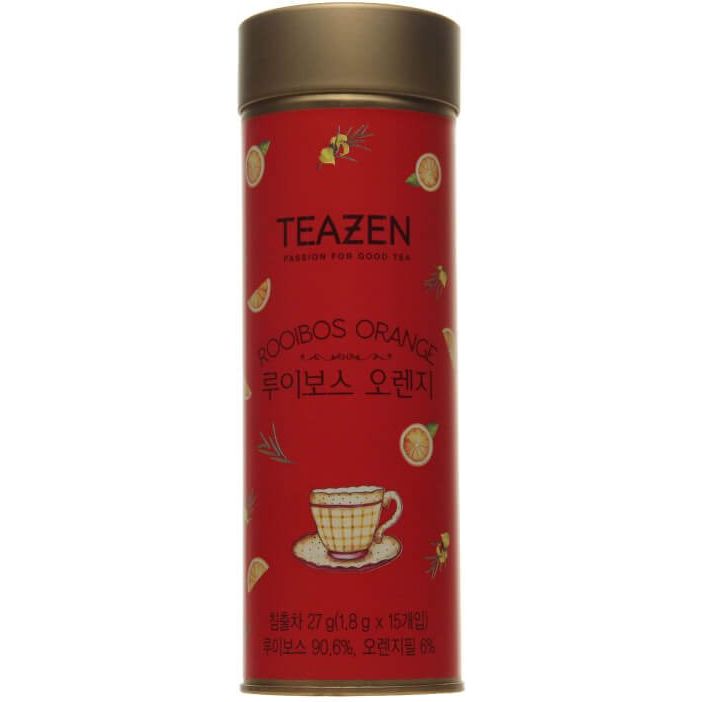 Чай Teazen Ройбуш з апельсином, 27 г (15 шт. по 1,8 г) (740500) - фото 1