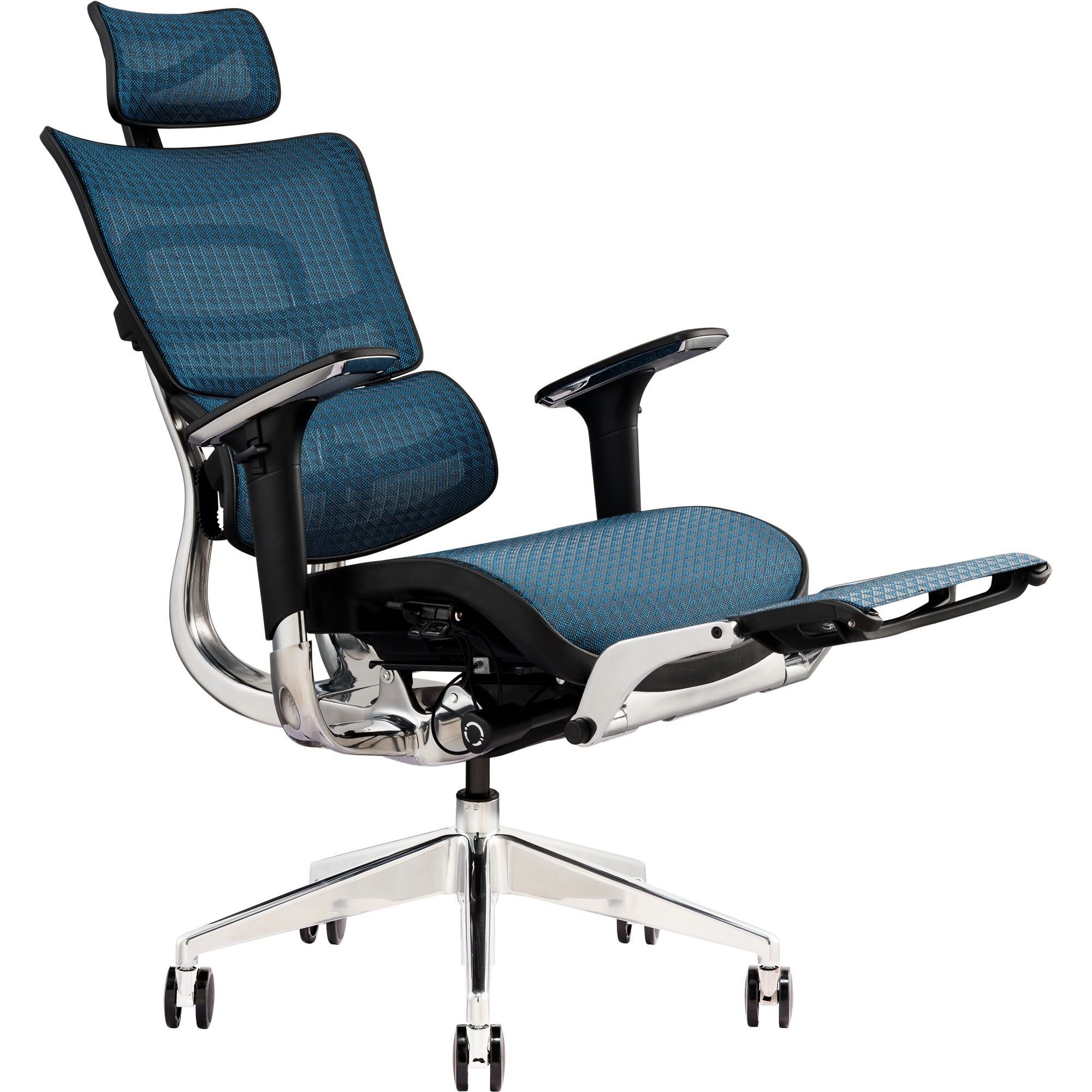 Офісне крісло GT Racer X-801L (W-85), синє (X-801L Blue (W-85)) - фото 4