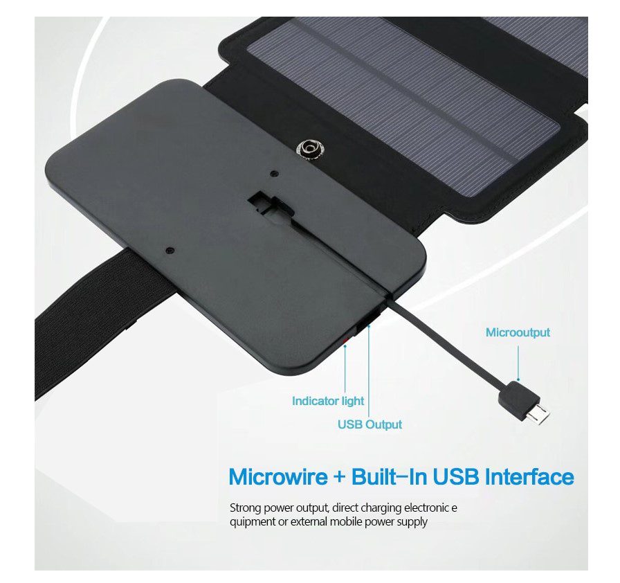 Портативная солнечная панель Voltronic Sun Charger 5 Solar Foldings - фото 4