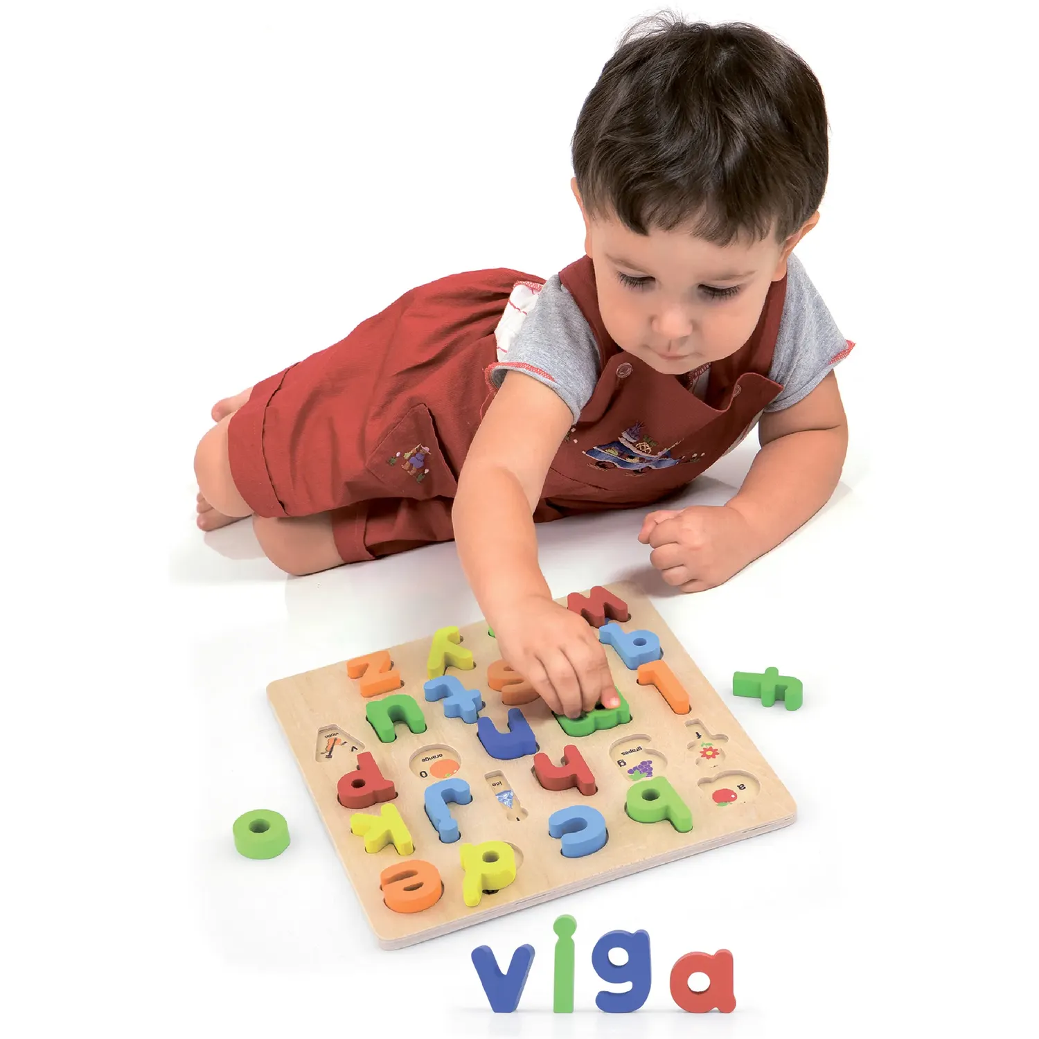 Деревянный пазл Viga Toys Английский алфавит строчные буквы (50125) - фото 2