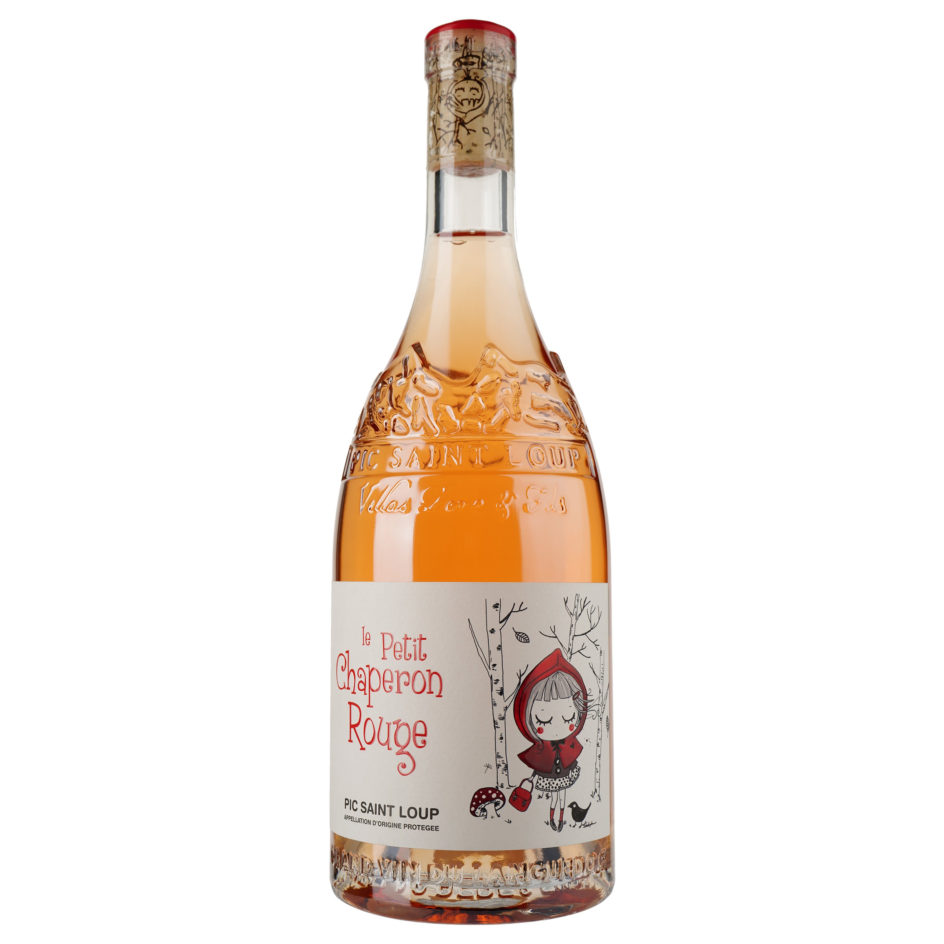 Вино Le Petit Chaperon Rouge AOP Pic Saint Loup, рожеве, сухе, 0,75 л - фото 1