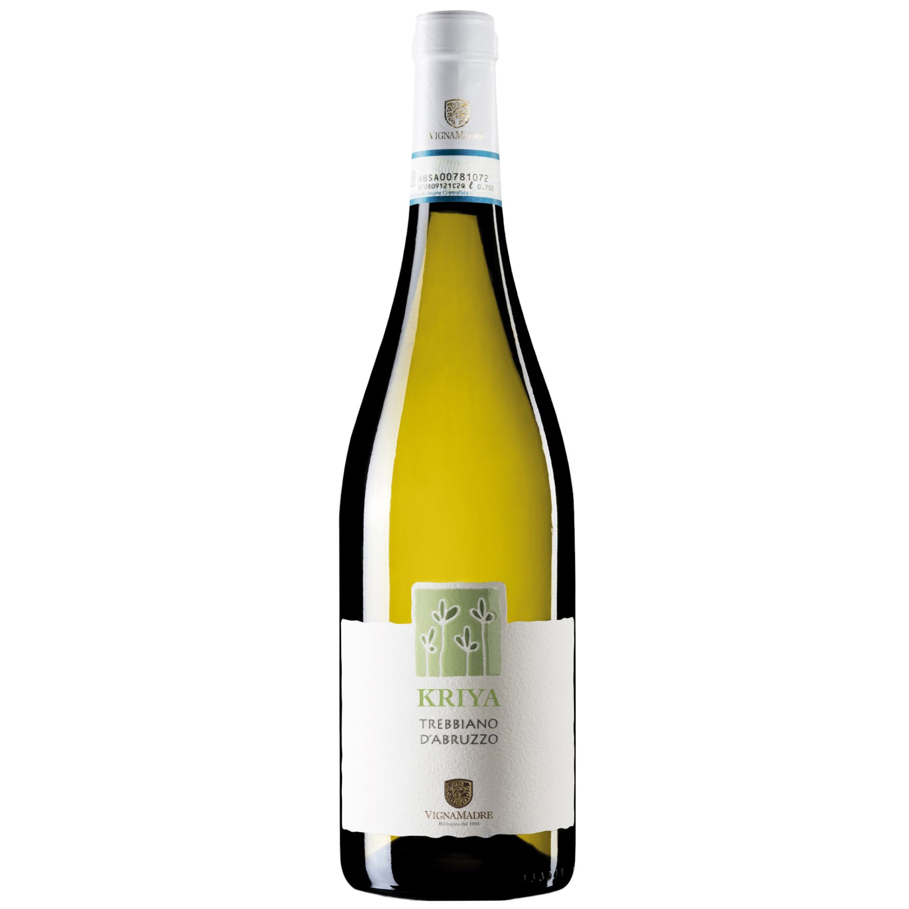 Вино Vigna Madre Kriya Trebbiano d'Abruzzo DOC біле сухе 0.75 л - фото 1