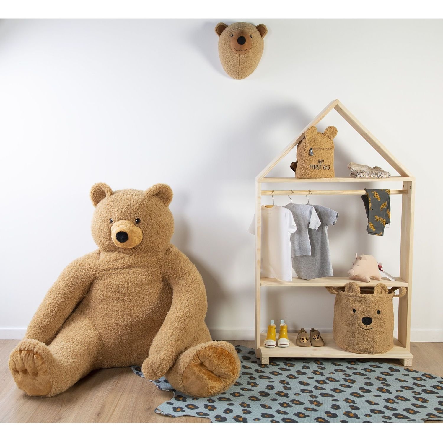 Набор корзин для игрушек Childhome Teddy, коричневый, 3 шт. (CCBTBSET) - фото 5