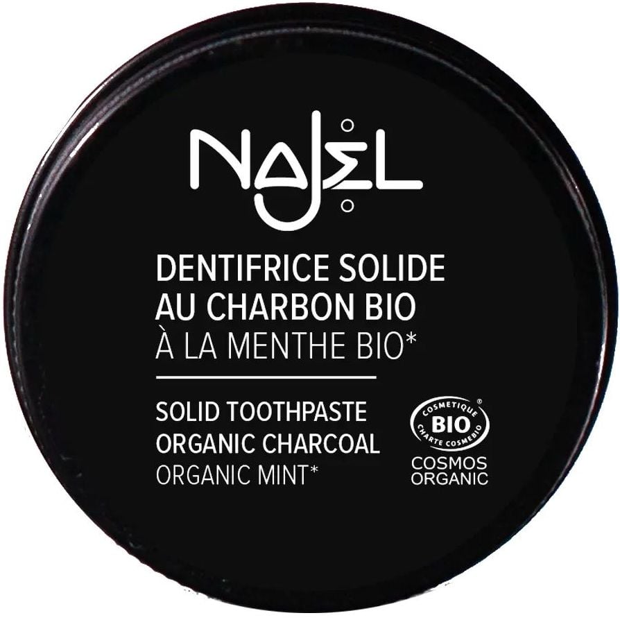 Зубна паста з органічним вугіллям Najel Solid Toothpaste Organic Charcoal 33 г - фото 1