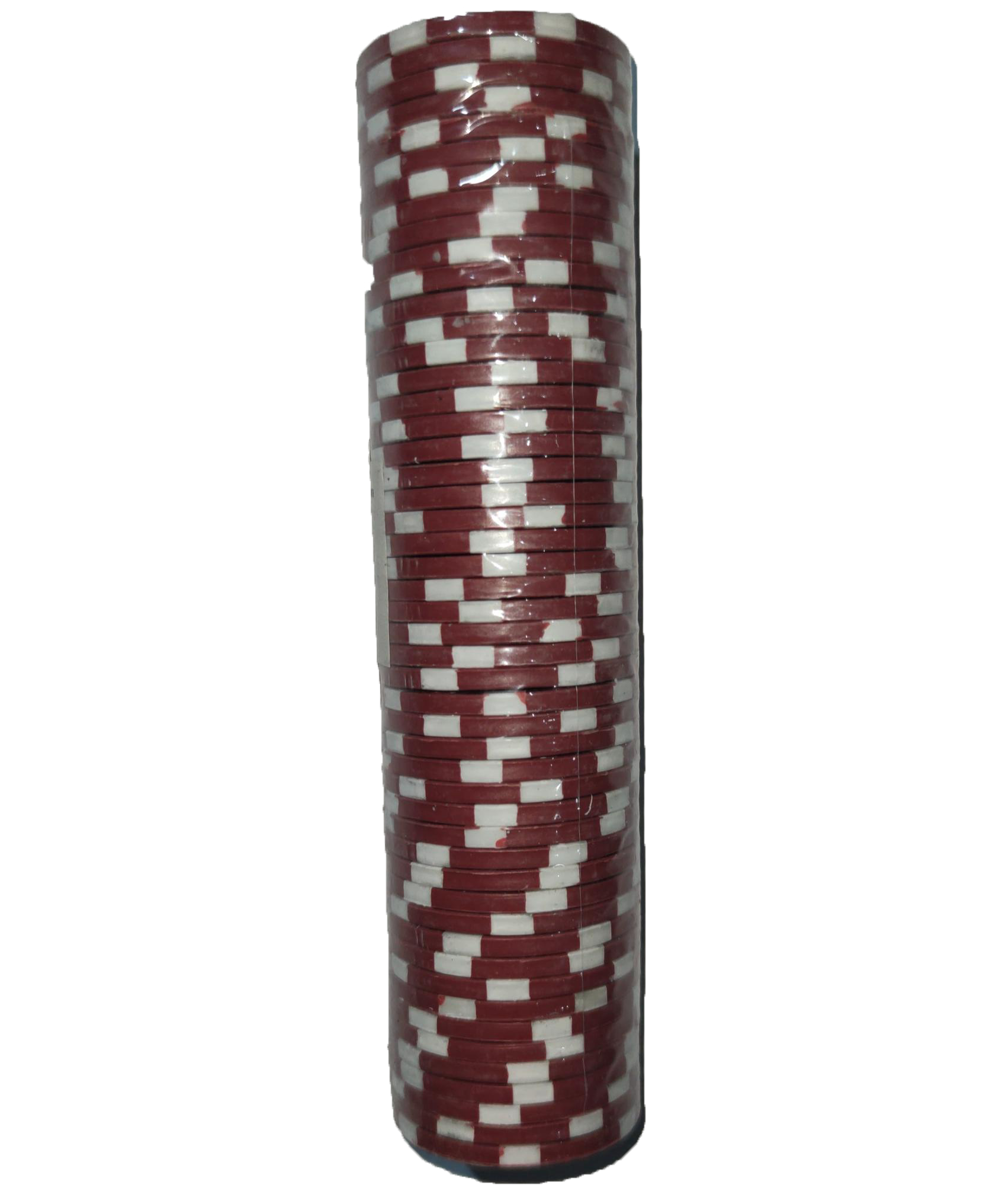 Набор фишек для игры в покер Offtop, 50 шт., красный (848073) - фото 1