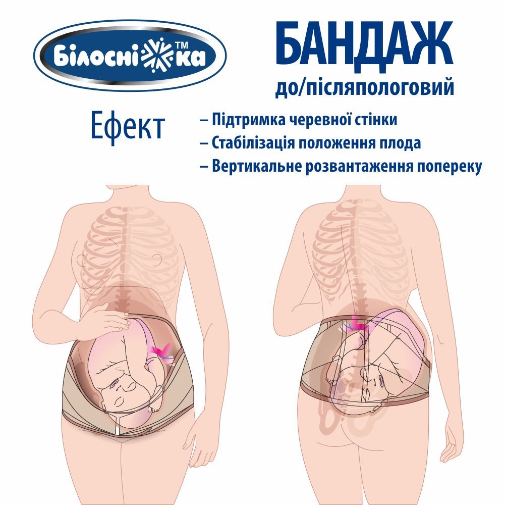 Бандаж послеоперационный Белоснежка, размер № 3 (95-105 см), бежевый (408678) - фото 6