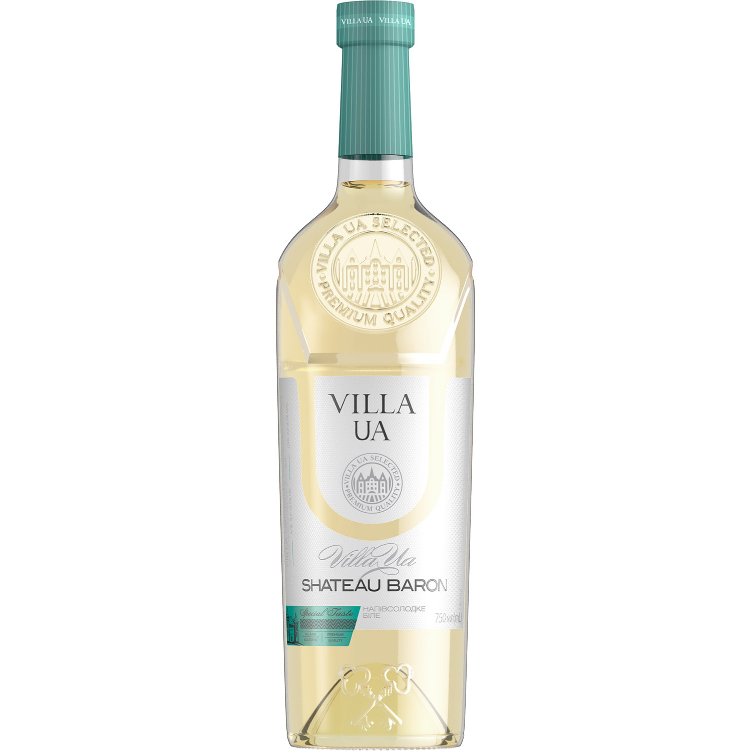 Вино Villa UA Шато Барон біле напівсолодке 0.75 л (550058) - фото 1