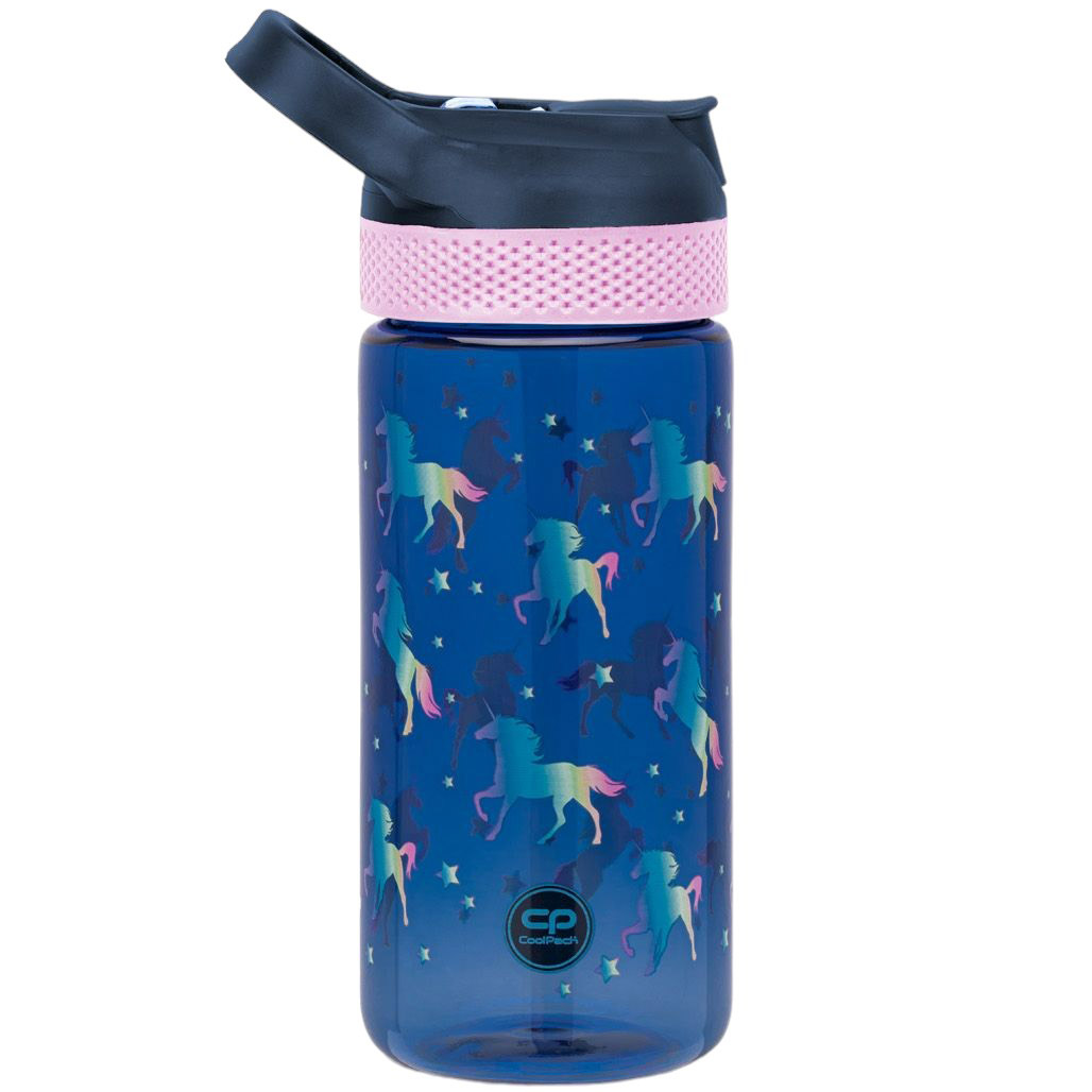 Бутылка для воды CoolPack Bibby Blue Unicorn 420 мл (Z08670) - фото 1