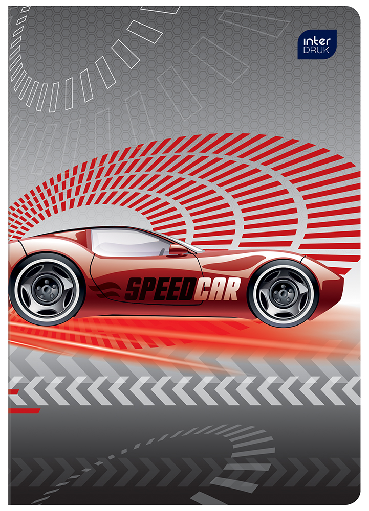 Тетрадь Interdruk Speed cars, клетка, A5, 12 листов, 4 шт. (298560) - фото 3