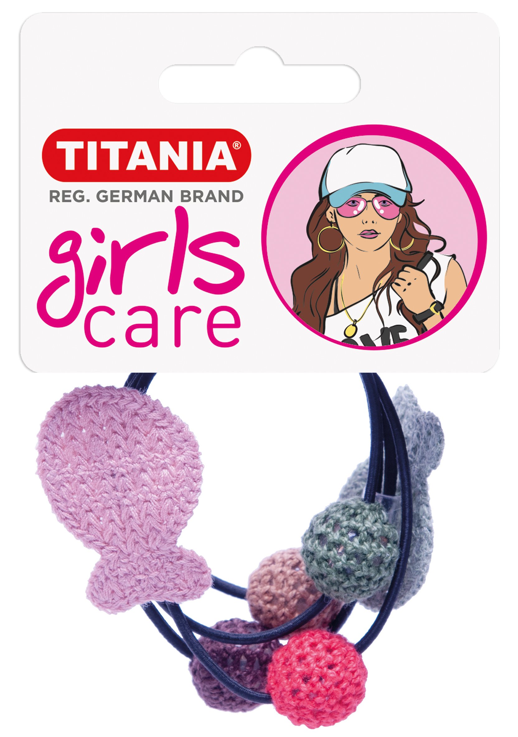 Набор резинок для волос Titania Рыба и шарики, черные, 2 шт. (8163 GIRL) - фото 1