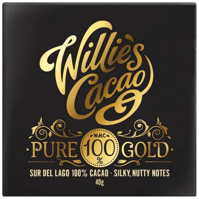 Шоколад Willie's Сacao Pure Gold 100% 40 г - фото 1