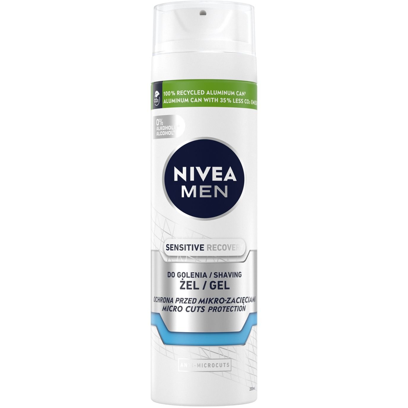 Відновлювальний гель для гоління Nivea Men, для чутливої шкіри, 200 мл - фото 1