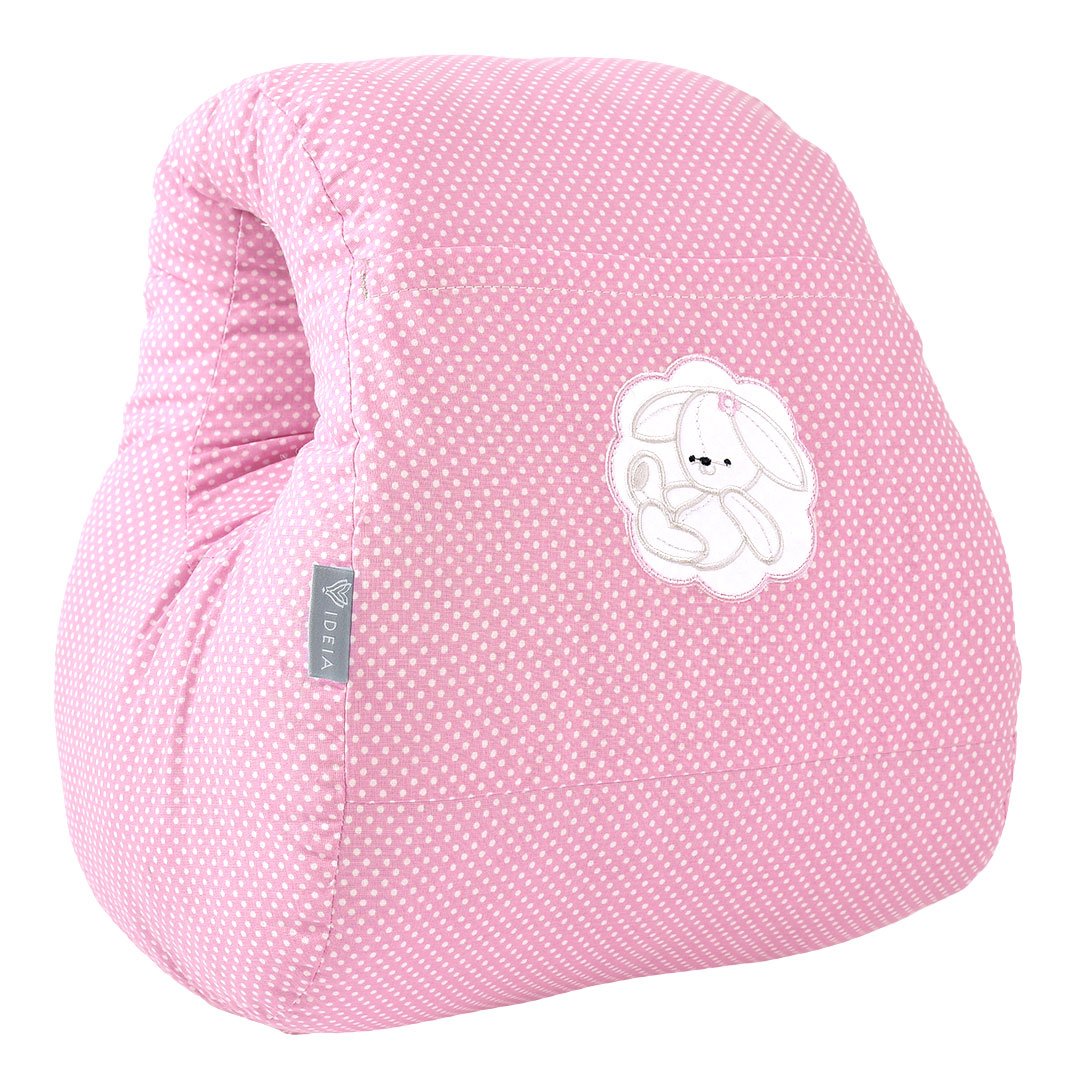 Подушка для кормления Papaella Mini Горошек, 28х30 см, розовый (8-31999) - фото 6