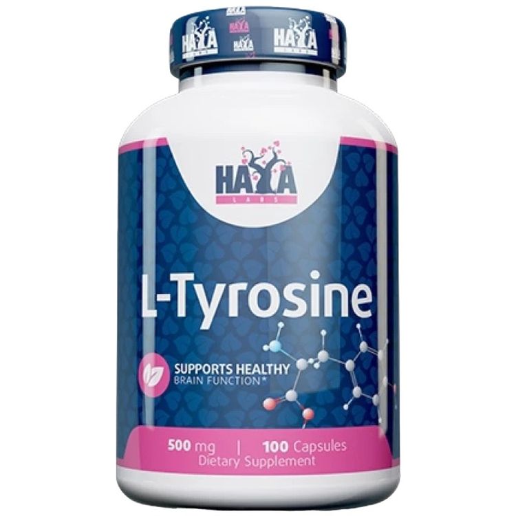Аминокислота Л-Тирозин Haya Labs L-Tyrosine 500 мг 100 капсул - фото 1
