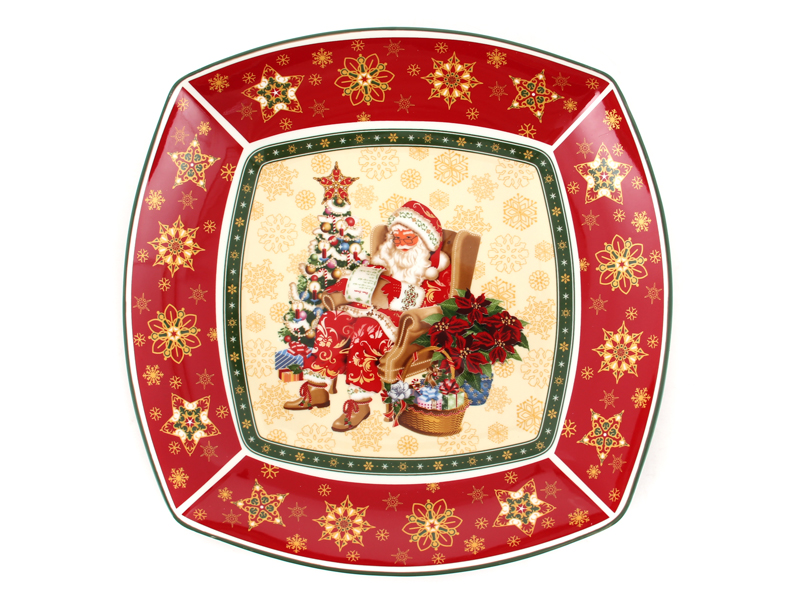 Салатник Lefard Christmas Collection порцеляна 33х5 см (986-080) - фото 1