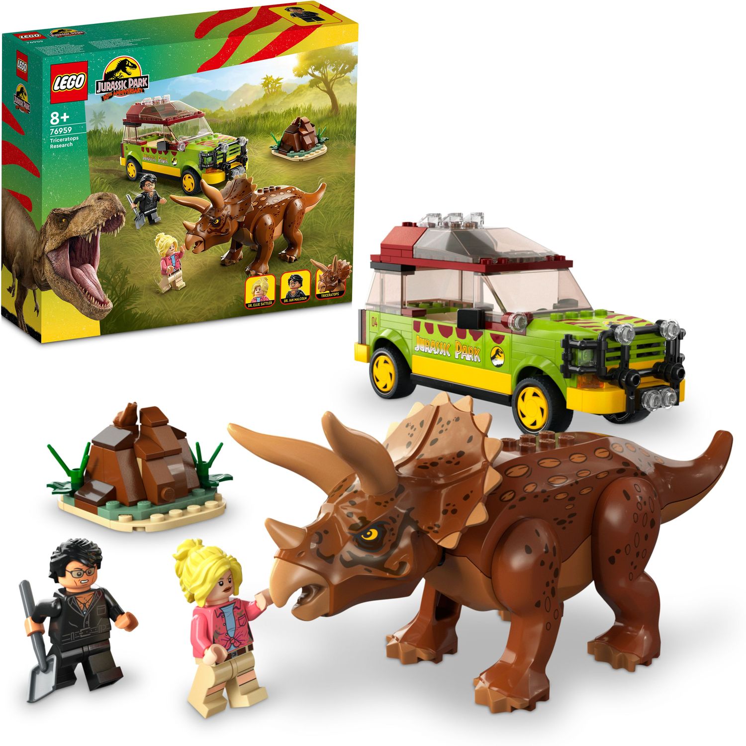 Конструктор LEGO Jurassic World Дослідження трицератопсів, 281 деталь (76959) - фото 5
