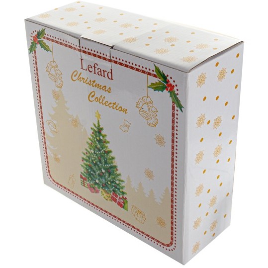 Салатник Lefard Christmas Delight, 23 см, белый с красным (985-125) - фото 3