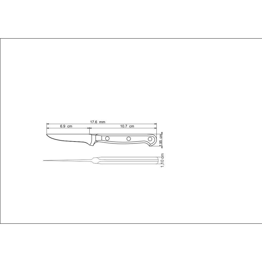 Нож для очистки кожуры Tramontina Century 76 мм (24002/103) - фото 4