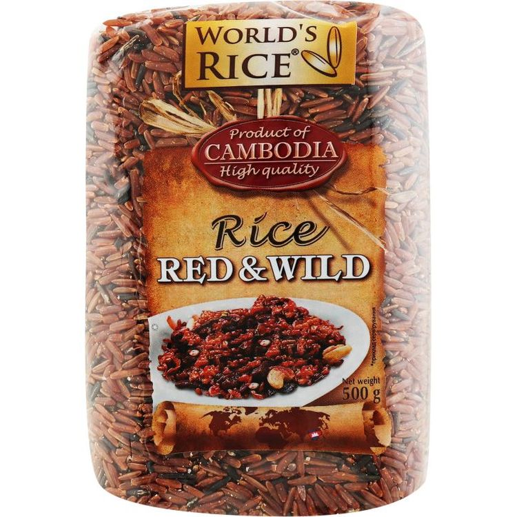 Суміш рису World's rice Red & Wild 500 г - фото 1