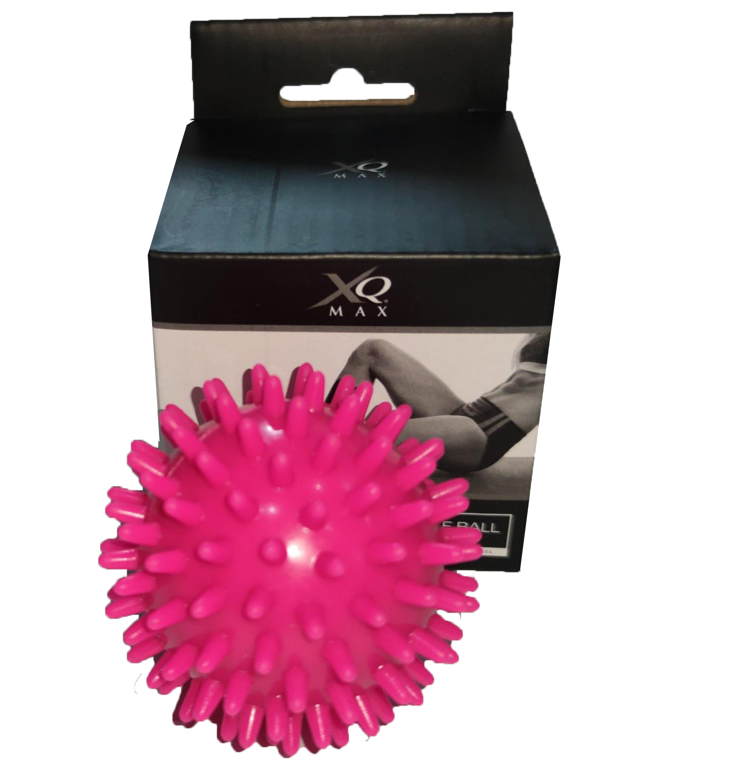 М'яч-масажер з шипами XQ Max, 7 см, рожевий (850674) - фото 1