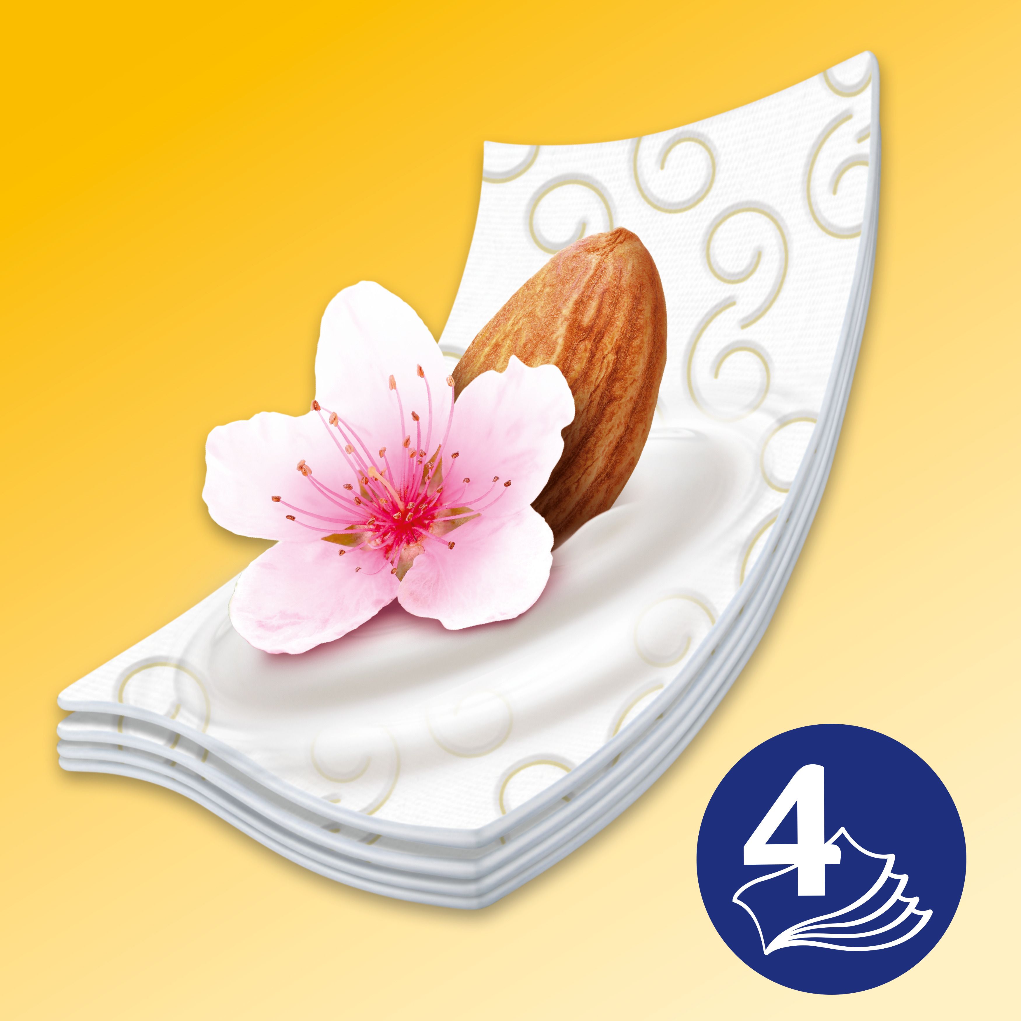 Туалетная бумага Zewa Exclusive Almond Blossom четырехслойная 8 рулонов - фото 3