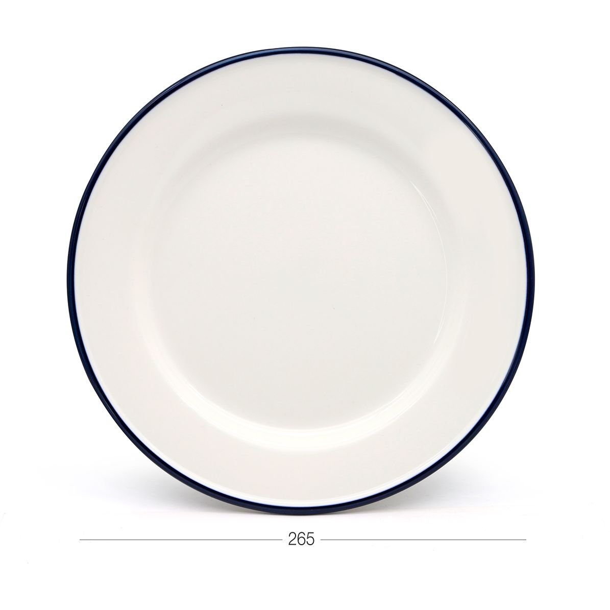 Тарілка обідня МВМ My Home KP-36, 26,5 см, біла (KP-36 WHITE) - фото 3