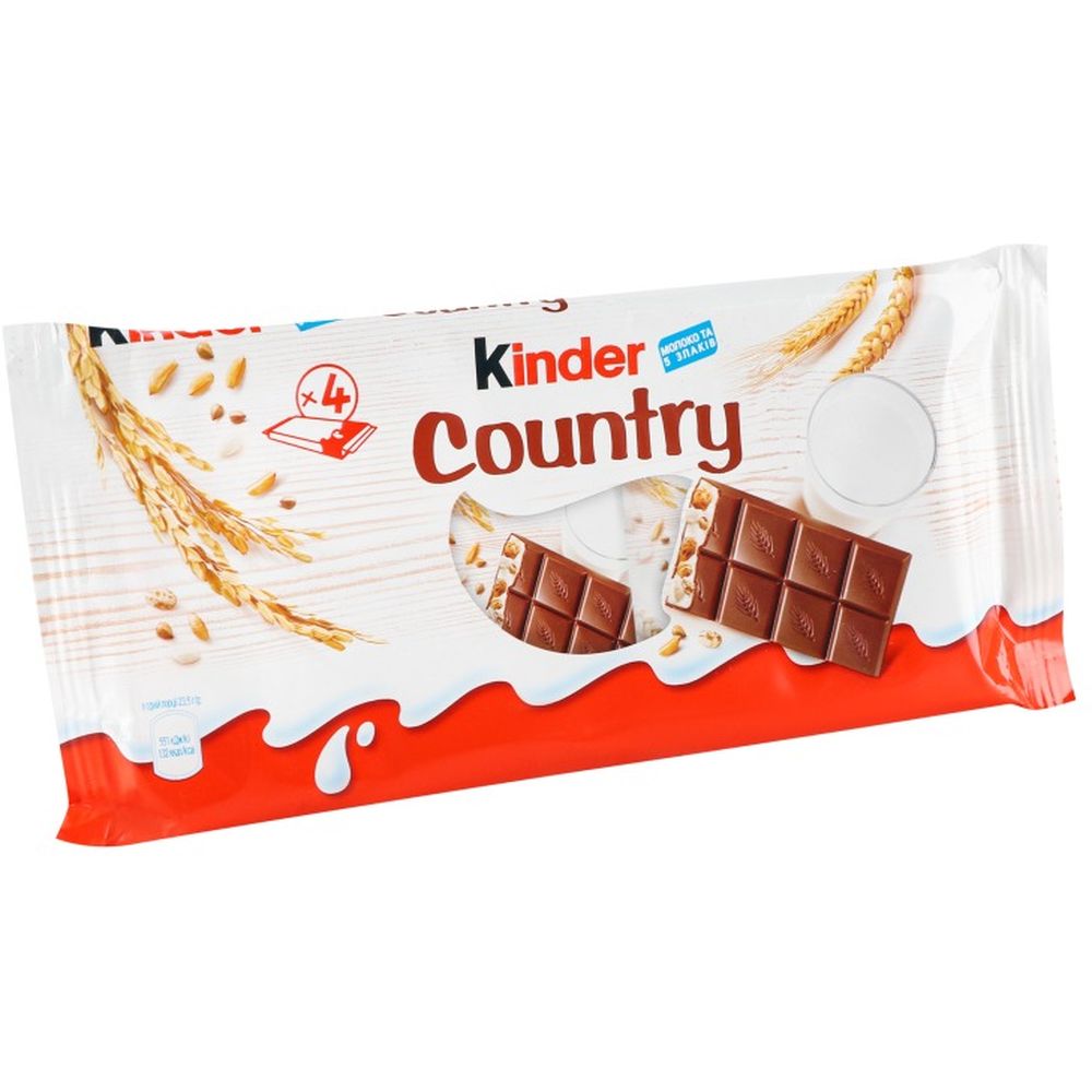 Шоколад молочний Kinder Кантрі зі злаками 94 г (594194) - фото 2
