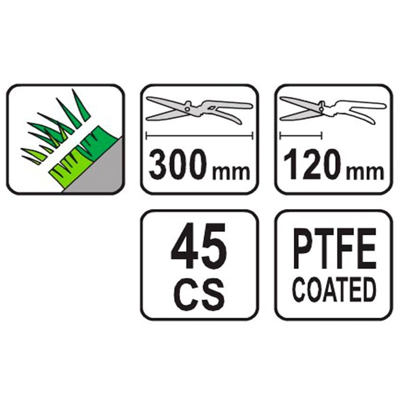 Ножницы для обрезки травы Flo с тефлоновым покрытием 30 см (99301) - фото 2