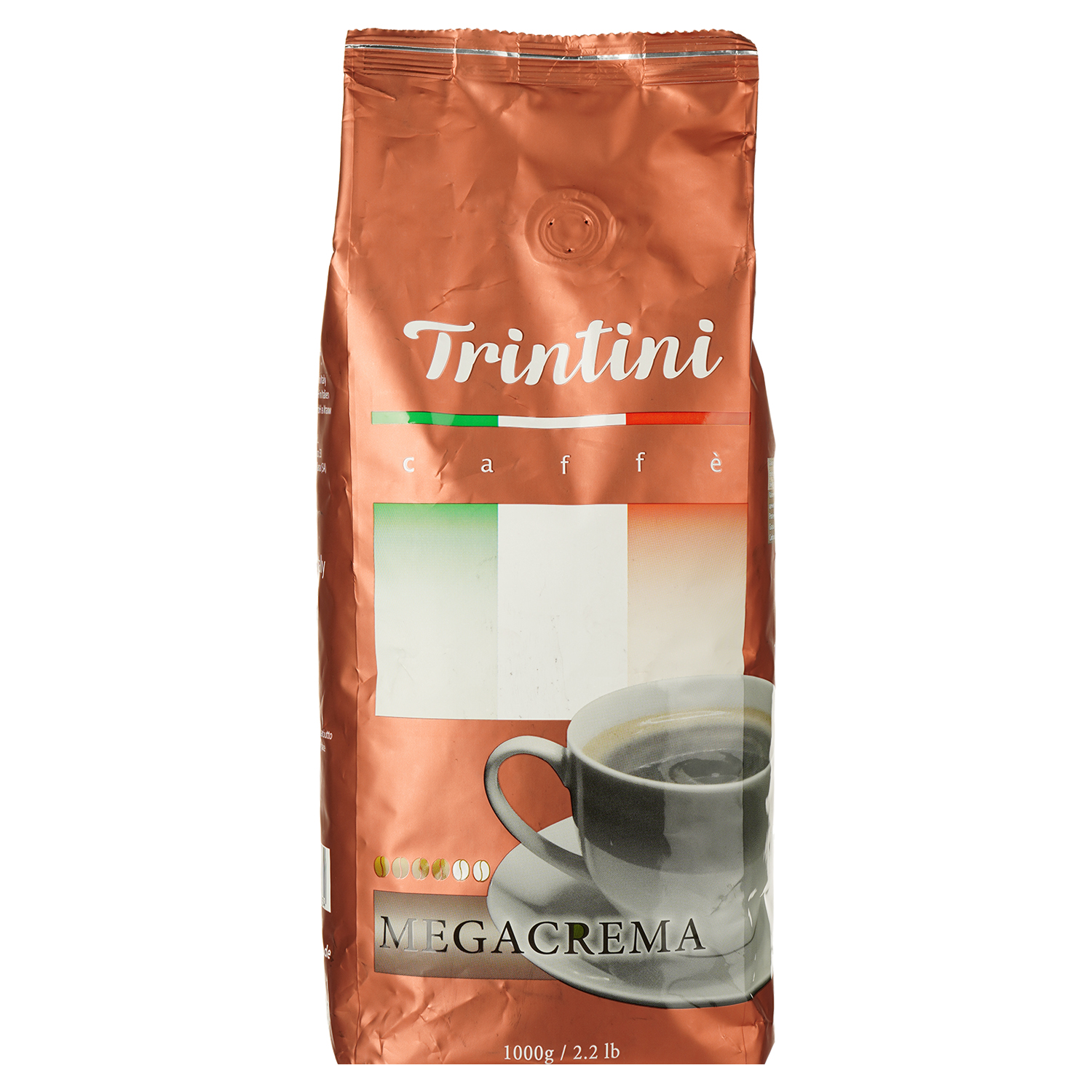 Кофе в зернах Trintini Caffee Megacrema, жаренный, 1 кг (916695) - фото 1