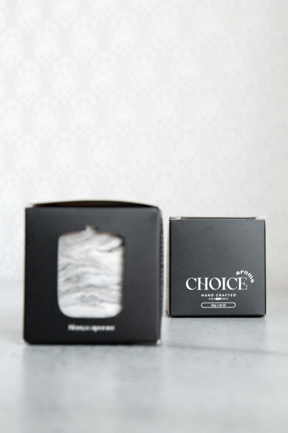 Парфумована свічка Choice Aroma Fresh Cut Grass мармур 50 г - фото 3