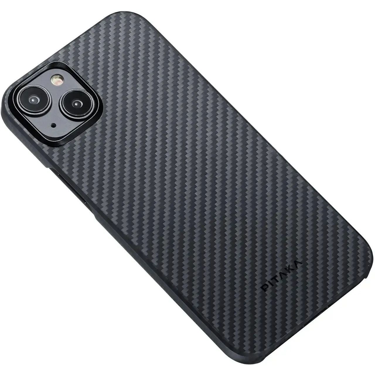 Чохол-накладка Pitaka MagEZ Case 4 Twill 1500D Black/Grey для iPhone 15 Plus - фото 4