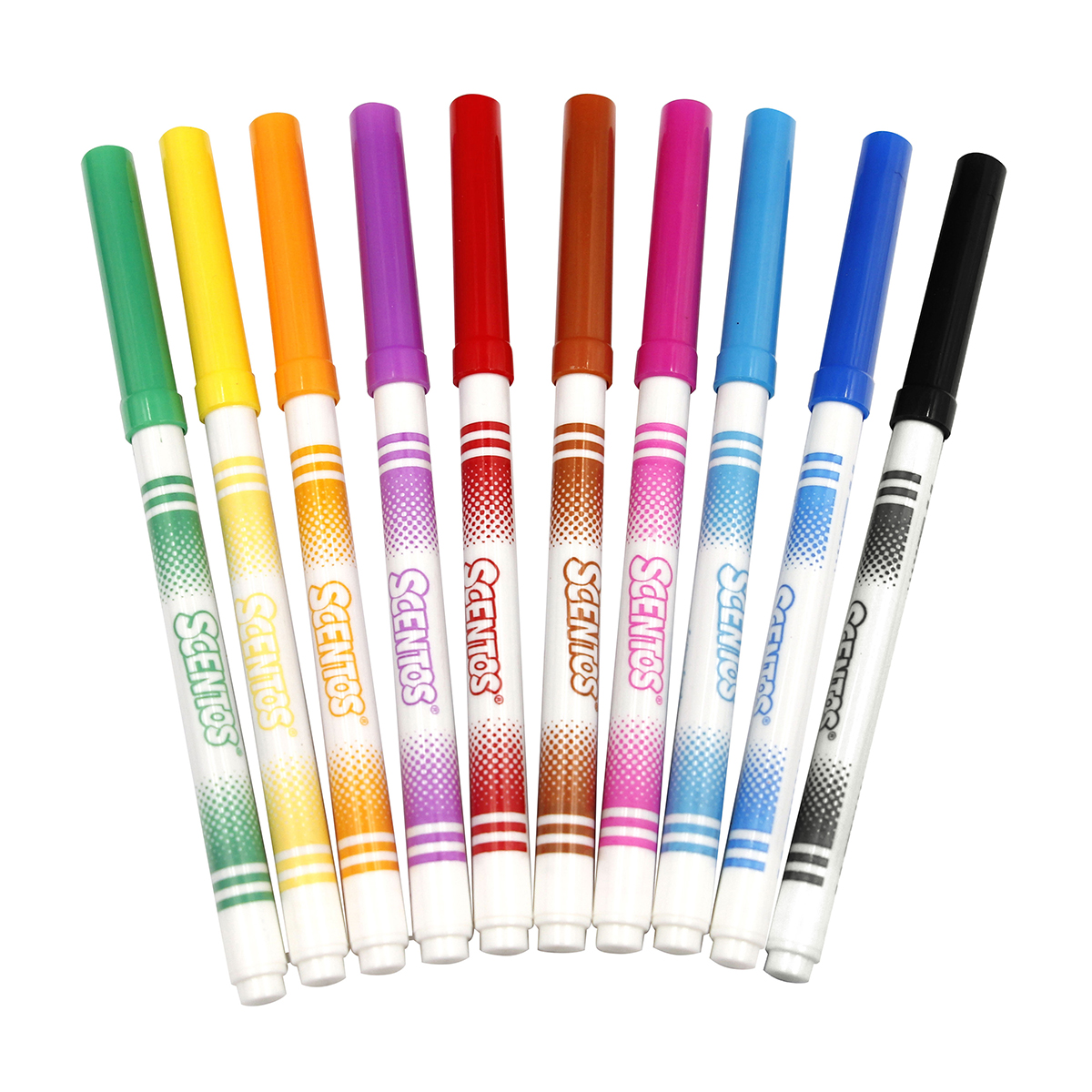 Набор ароматных маркеров для рисования Scentos Тонкая линия 10 цветов (40720) - фото 2