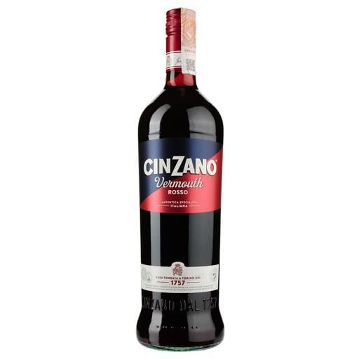 Вермут Cinzano Rosso красный сладкий 15% 1л - фото 1