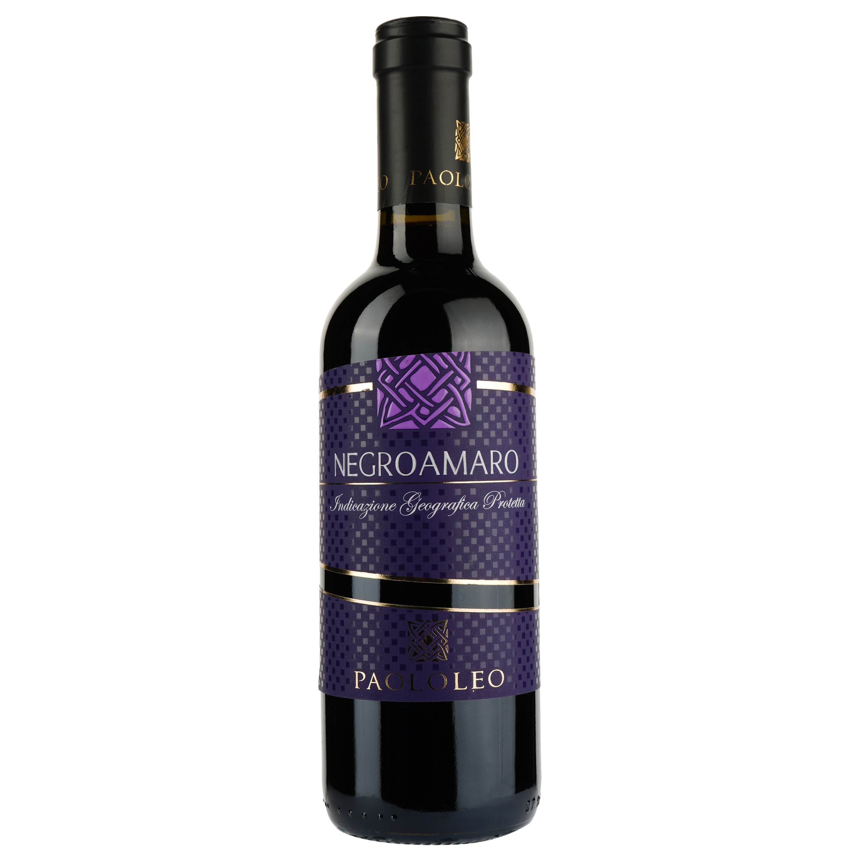 Вино Paololeo Negroamaro Varietali Salento IGP, червоне, сухе, 0,375 л - фото 1