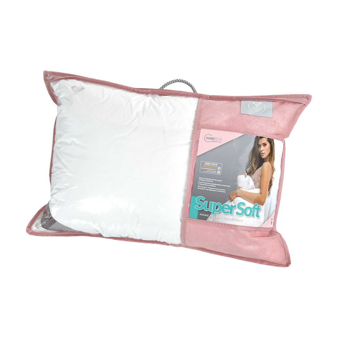Подушка Ideia Super Soft Premium, 70х50 см, білий (8-11637) - фото 1