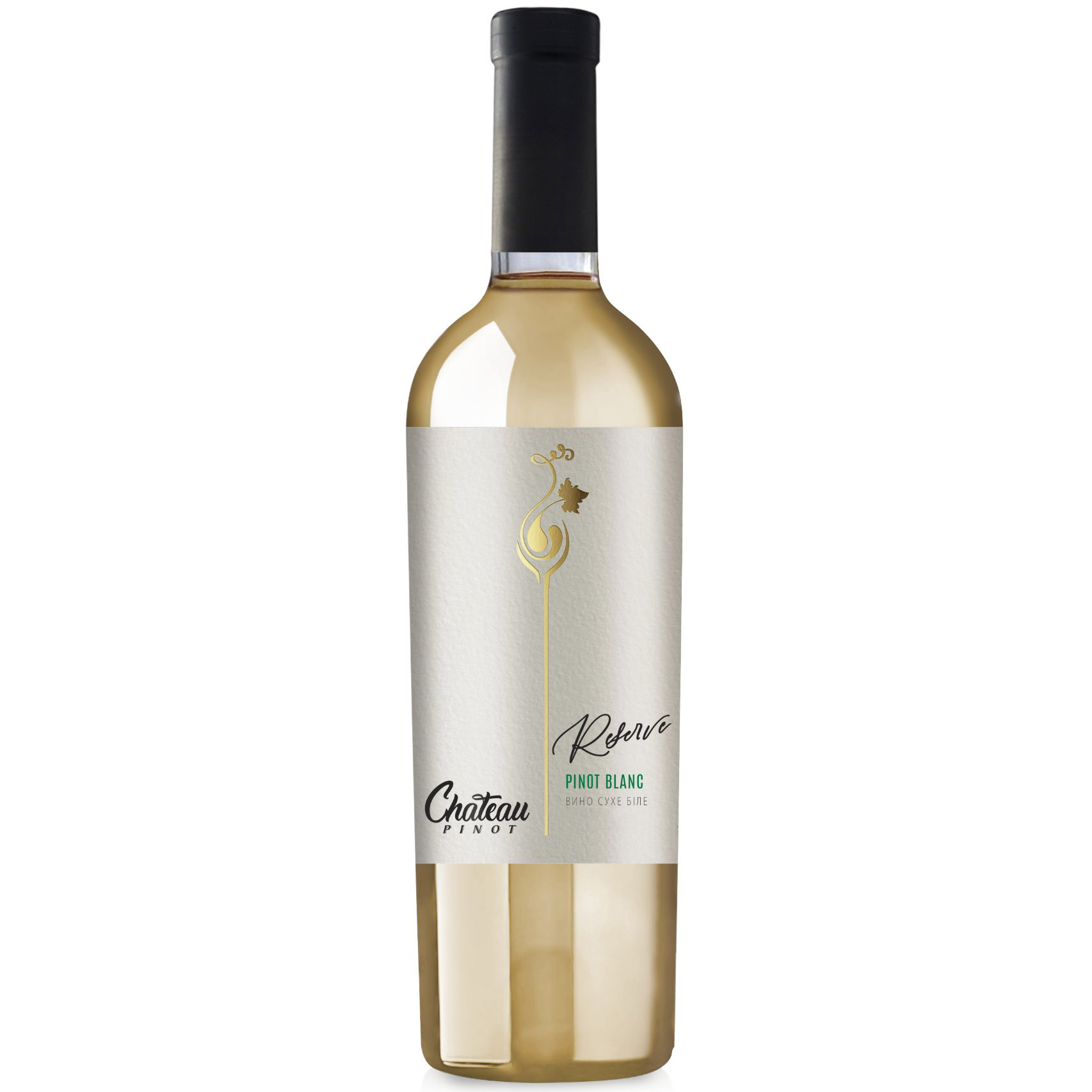 Вино Chateau Pinot Exclusive Pinot Blanc белое сухое 0.75 л - фото 1