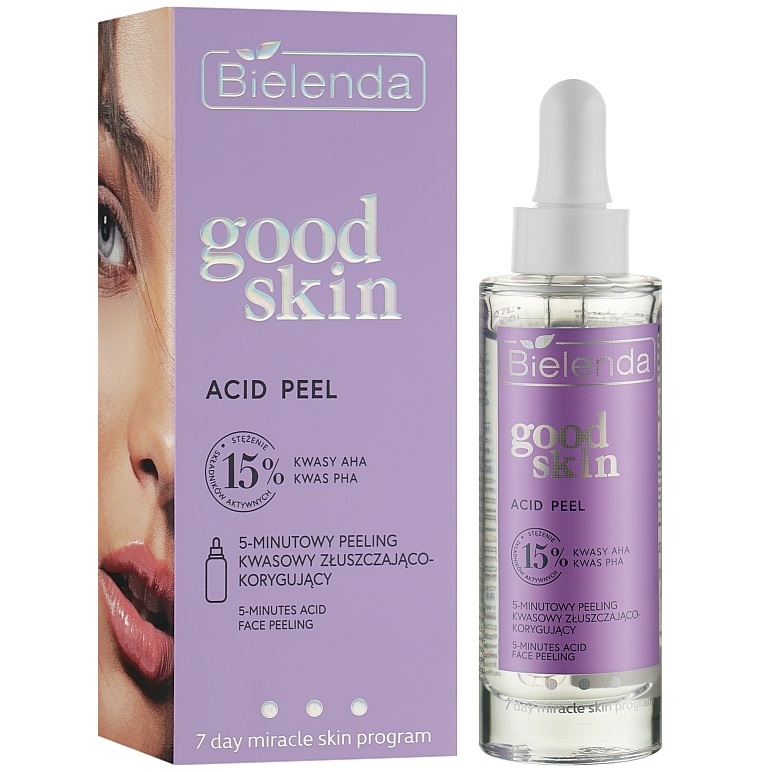Кислотный пилинг Bielenda Good Skin Acid Peel с AHA+PHA кислотами, 30 мл - фото 1