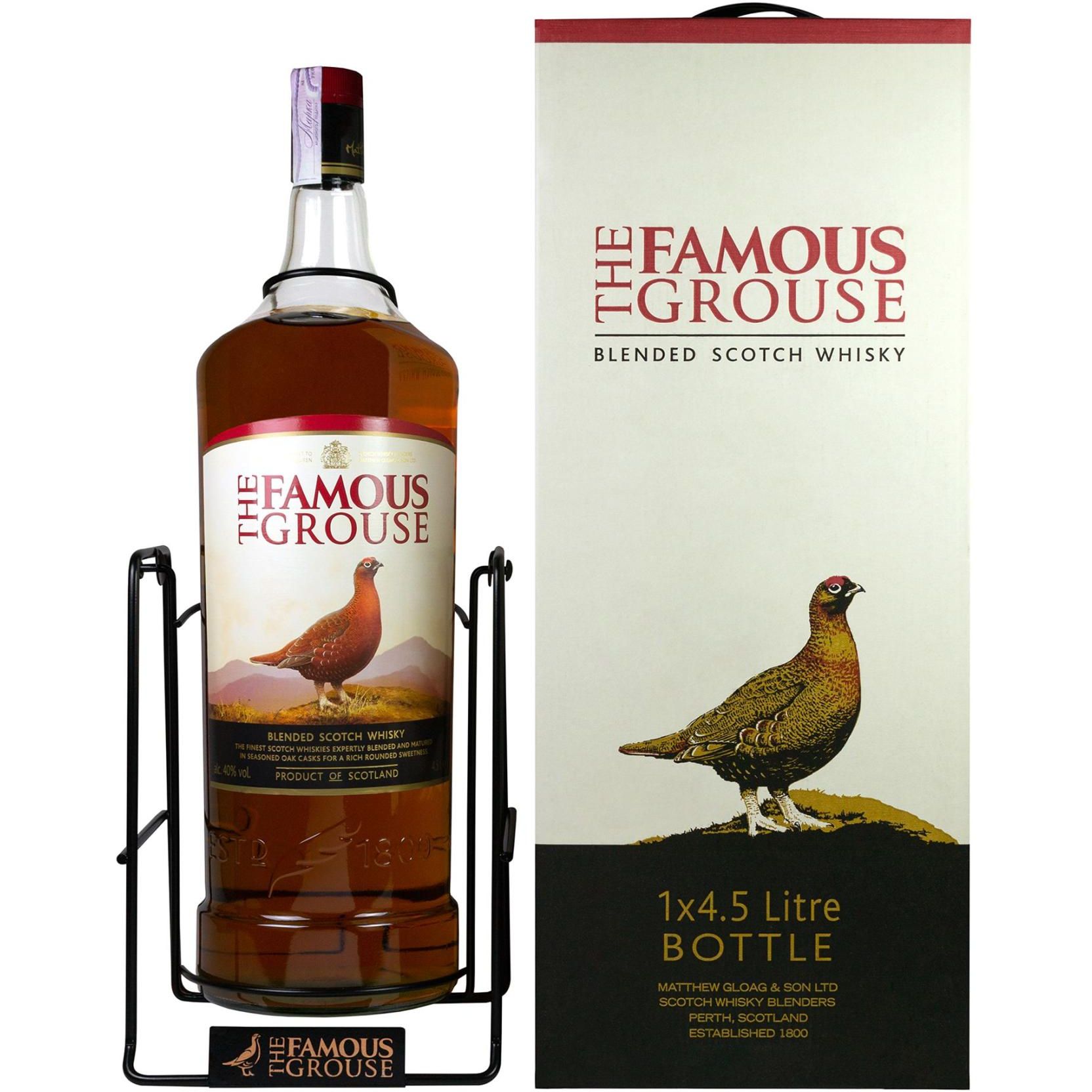 Віскі Famous Grouse Blended Scotch Whisky 40% 4.5 л, у подарунковій упаковці - фото 1