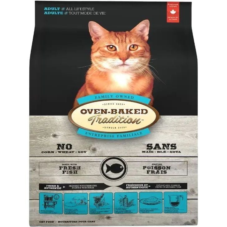 Сухий корм для котів Oven-Baked Tradition, зі свіжого м’яса риби, 2,27 кг - фото 2