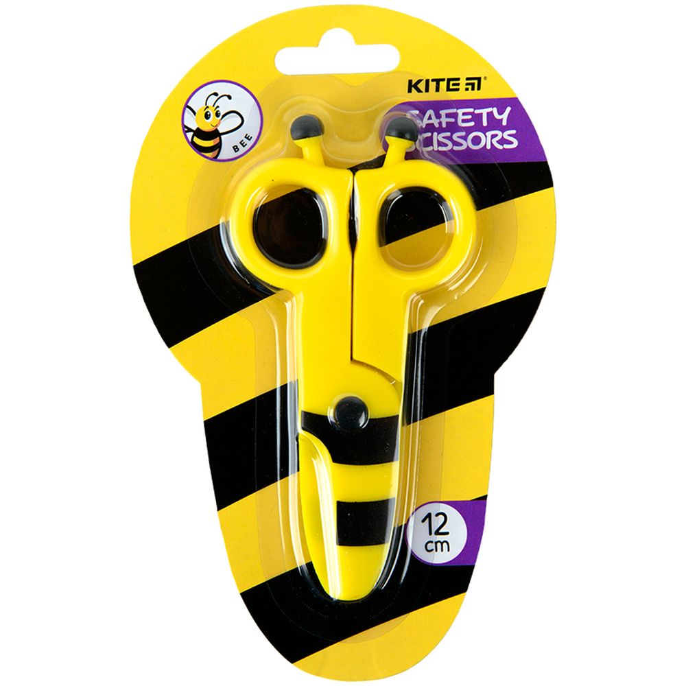 Ножницы детские пластиковые Kite Bee безопасные 12 см (K22-008-01) - фото 1