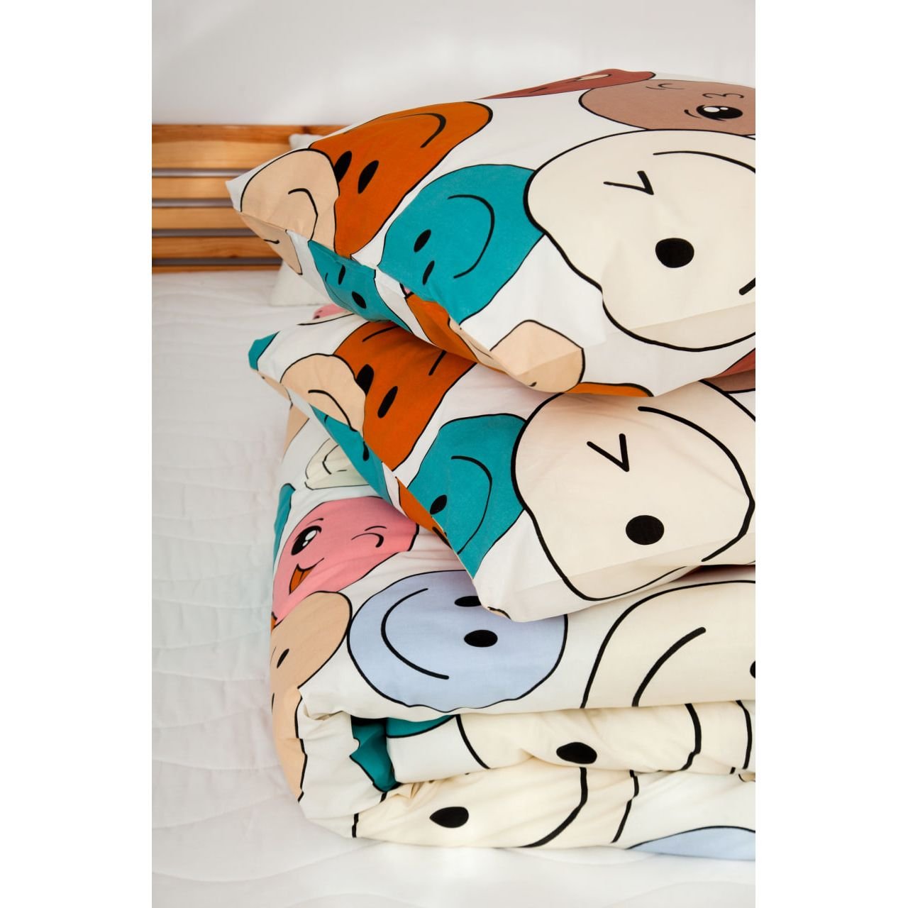 Комплект постельного белья ТЕП Happy Sleep Duo Emojical евро разноцветный (2-04009_26584) - фото 3