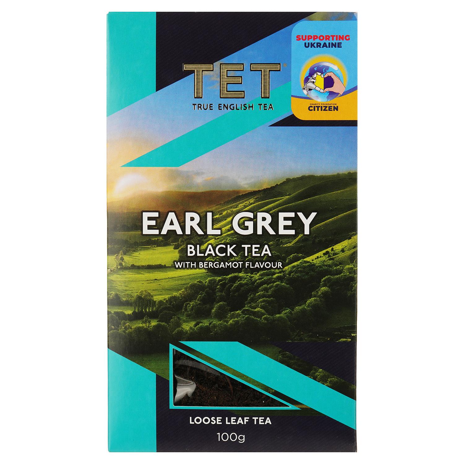 Чай чорний ТЕТ Лорд Грей з ароматом бергамота байховий, 100 г (588547) - фото 1