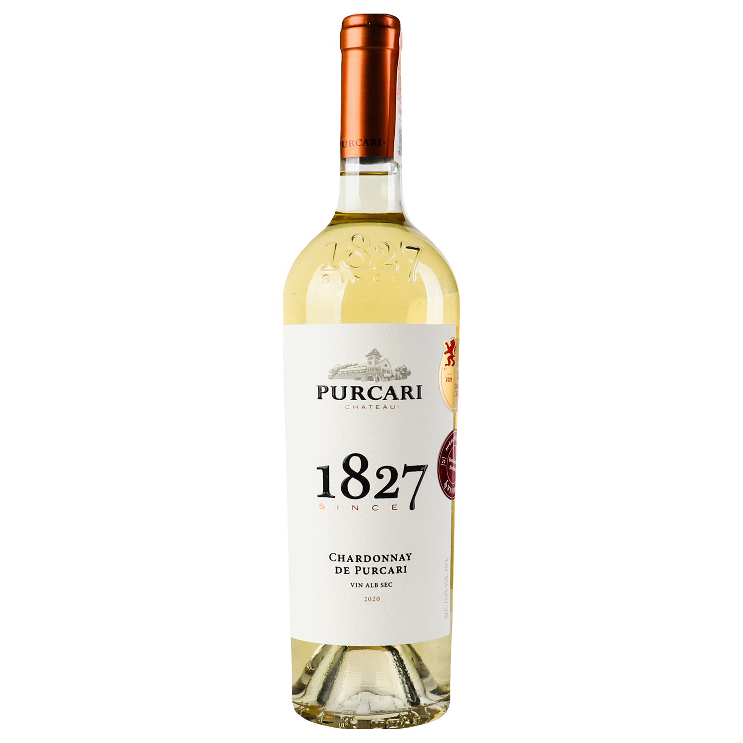 Вино Purcari Chardonnay, біле, сухе, 0,75 (215699) - фото 1